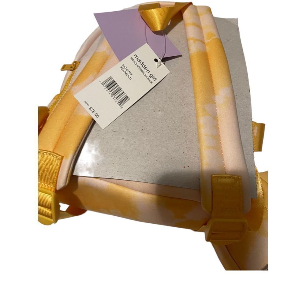 Steve Madden Yellow and White Backpack with Additional Bag - Picture 5 of 10